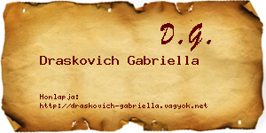 Draskovich Gabriella névjegykártya