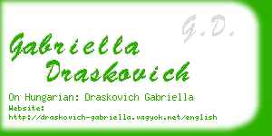 gabriella draskovich business card